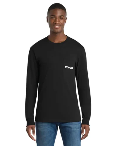 Port & Co™ Long Sleeve Essential Pocket Tee