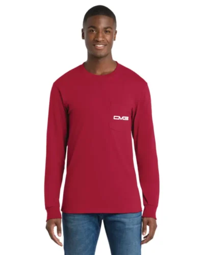 Port & Co™ Long Sleeve Essential Pocket Tee