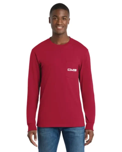 Port & Co™ Tall Long Sleeve Essential Pocket Tee